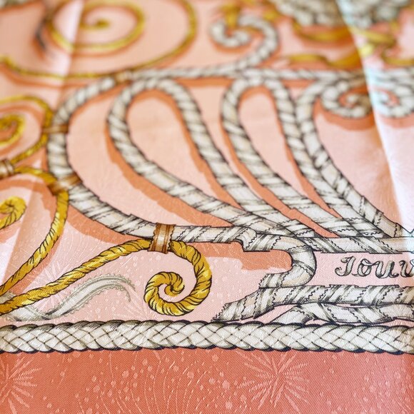 Vintage Hermès Silk Scarf "Jouvence" by Leïla Menchari - Picture 5 of 15